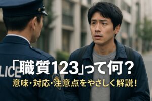 「職質123」って何？意味・対応・注意点を解説！SNSで話題の謎コードの真相とは？
