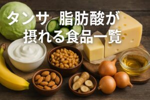 タンサ脂肪酸が摂れる食品一覧！腸活に効く食材と効果的な食べ方