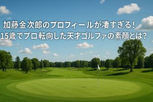 加藤金次郎のプロフィールが凄すぎる！15歳でプロ転向した天才ゴルファーの素顔とは？