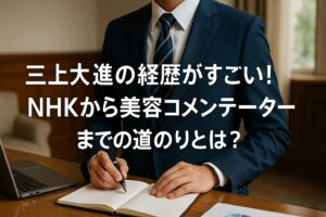 三上大進の経歴がすごい！NHKから美容コメンテーターまでの道のりとは？