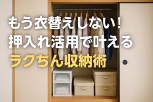 もう衣替えしない！押入れ活用で叶えるラクちん収納術【動画あり】