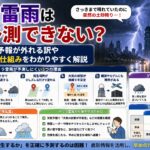 ゲリラ雷雨はなぜ予測できない？天気予報が外れる訳や突然発生する仕組みをわかりやすく解説