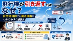 飛行機が引き返すのはなぜ？目的地目前でも戻る理由や欠航との違いをわかりやすく解説