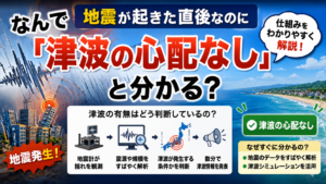 地震が起きた直後なのになんで「津波の心配なし」と分かる？仕組みをわかりやすく解説
