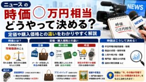 ニュースの「時価○万円相当」どうやって決める？定価や購入価格との違いをわかりやすく解説