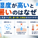 湿度が高いと暑いのはなぜ？同じ気温でも蒸し暑く感じる理由をわかりやすく解説