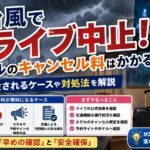 台風でライブ中止！ホテルのキャンセル料はかかる？返金されるケースや対処法を解説