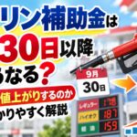 ガソリン補助金は9月30日以降どうなる？10月から値上がりするのかわかりやすく解説