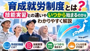育成就労制度とは？技能実習との違いやいつから始まるのかをわかりやすく解説