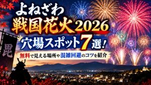 よねざわ戦国花火2026の穴場スポット7選！無料で見える場所や混雑回避のコツを紹介