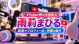 VTuber界の注目新人 雨莉まひる 経歴やプロフィール・所属を紹介