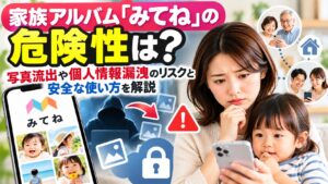 家族アルバム「みてね」の危険性は？写真流出や個人情報漏洩のリスクと安全な使い方を解説