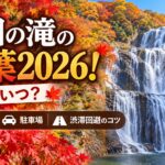 袋田の滝の紅葉2026！見頃はいつ？混雑状況や駐車場・渋滞回避のコツを徹底解説
