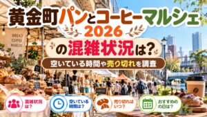 黄金町パンとコーヒーマルシェ2026の混雑状況は？空いている時間や売り切れを調査