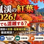 香嵐渓の紅葉2026！平日でも混雑する？空いている時間帯や渋滞・駐車場対策を徹底解説