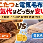 こたつと電気毛布の電気代はどっちが安い？1時間・1ヶ月の料金を徹底比較！