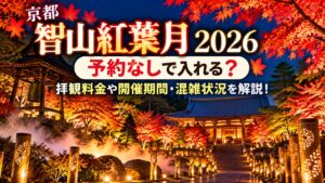 京都「智山紅葉月2026」は予約なしで入れる？拝観料金や開催期間・混雑状況を解説！