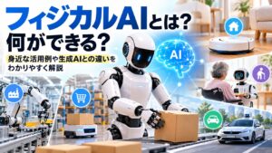 フィジカルAIとは？何ができる？身近な活用例や生成AIとの違いをわかりやすく解説