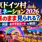 東京ドイツ村イルミネーション2026は車のまま見られる？方法・料金・おすすめルートを解説！
